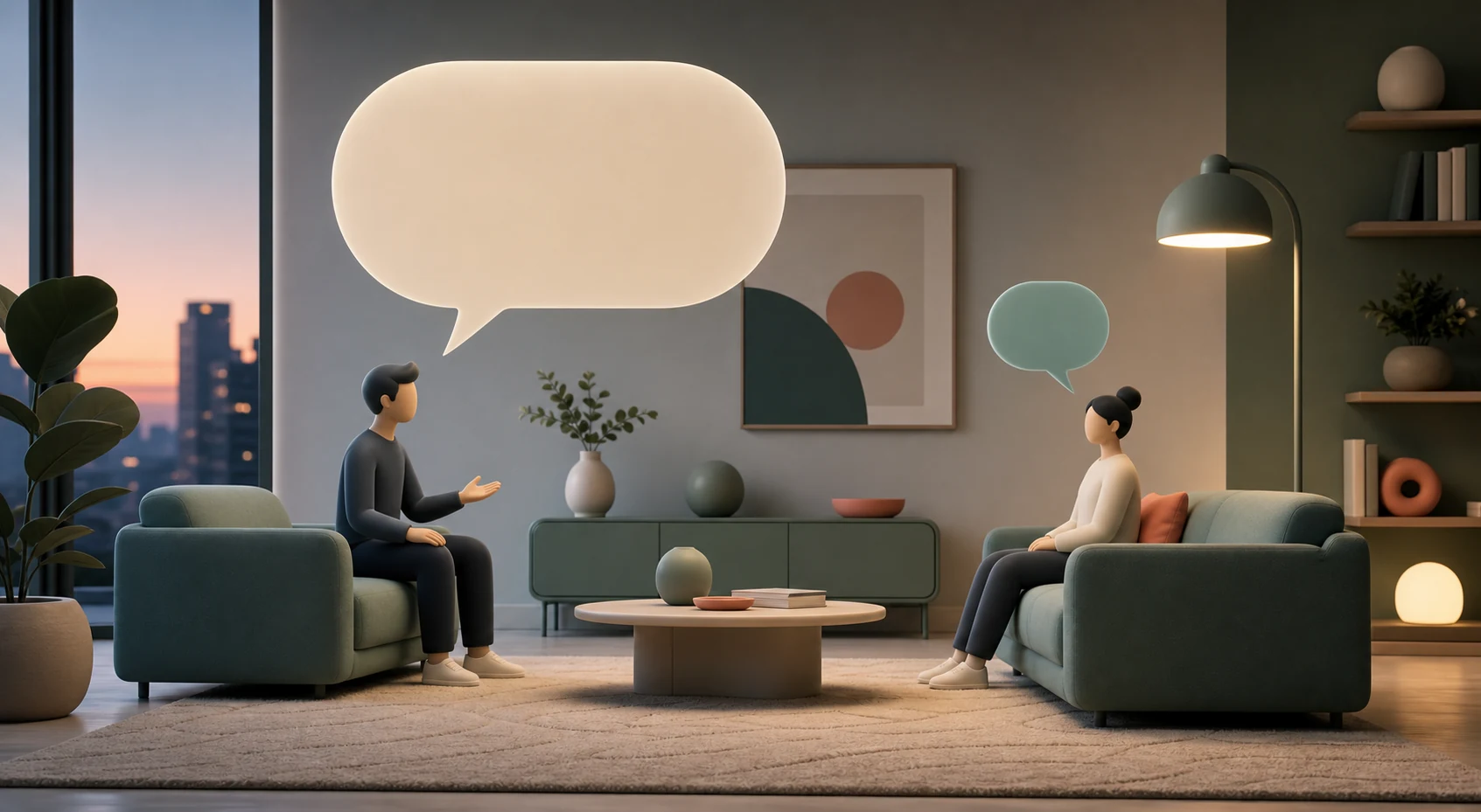 One-sided conversation pattern