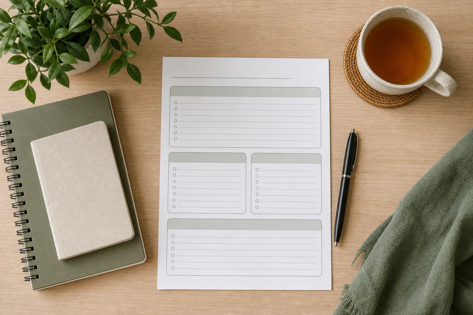 Therapy notes and support plan